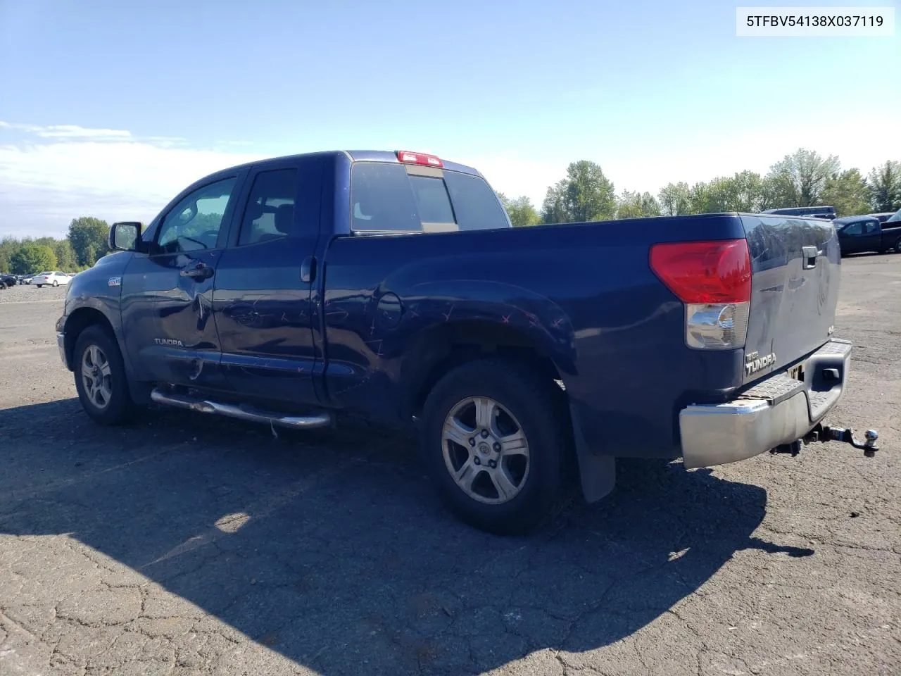 2008 Toyota Tundra Double Cab VIN: 5TFBV54138X037119 Lot: 71245534