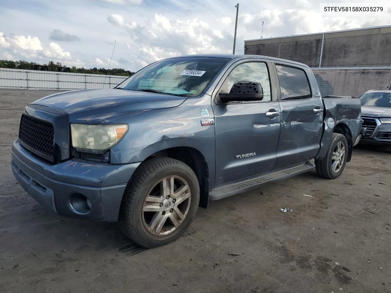 2008 Toyota Tundra Crewmax Limited VIN: 5TFEV58158X035279 Lot: 71286034