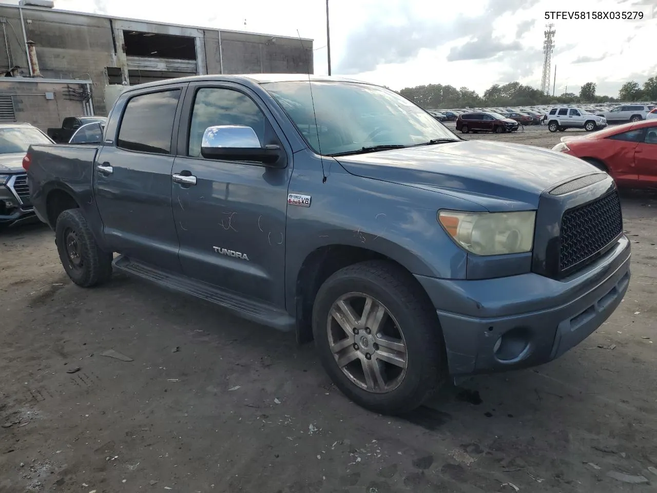 2008 Toyota Tundra Crewmax Limited VIN: 5TFEV58158X035279 Lot: 71286034