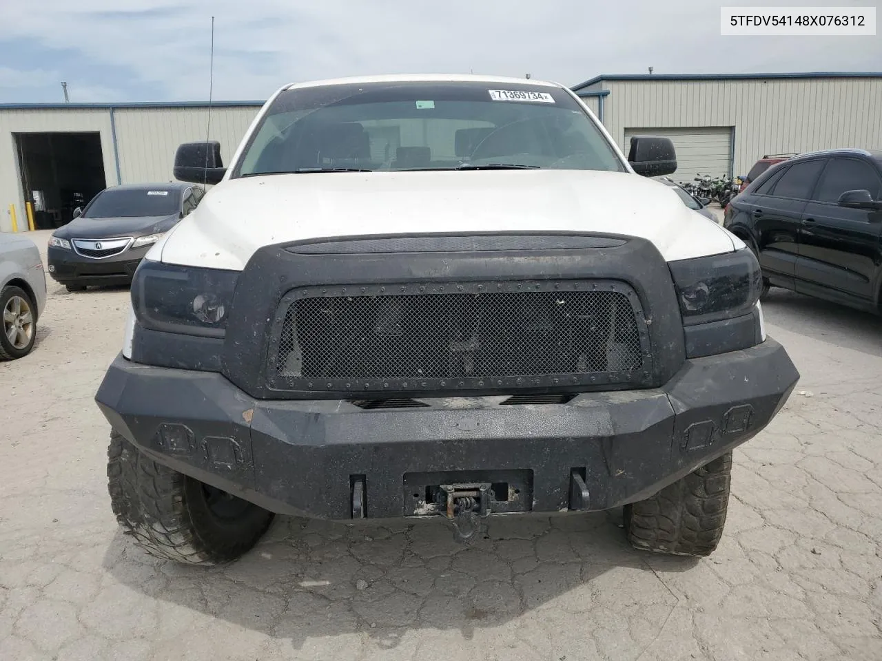 2008 Toyota Tundra Crewmax VIN: 5TFDV54148X076312 Lot: 71369734