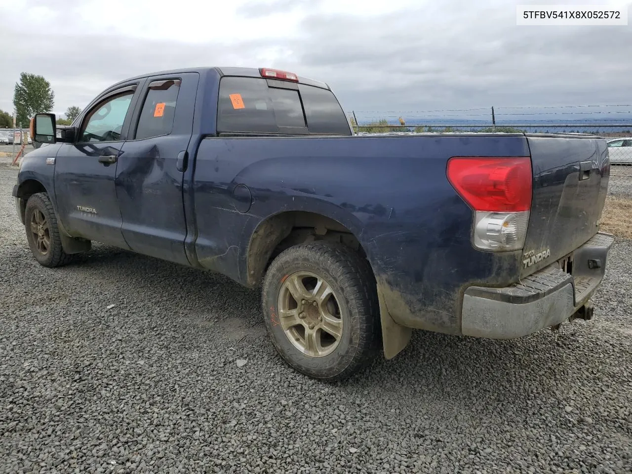 2008 Toyota Tundra Double Cab VIN: 5TFBV541X8X052572 Lot: 71761594