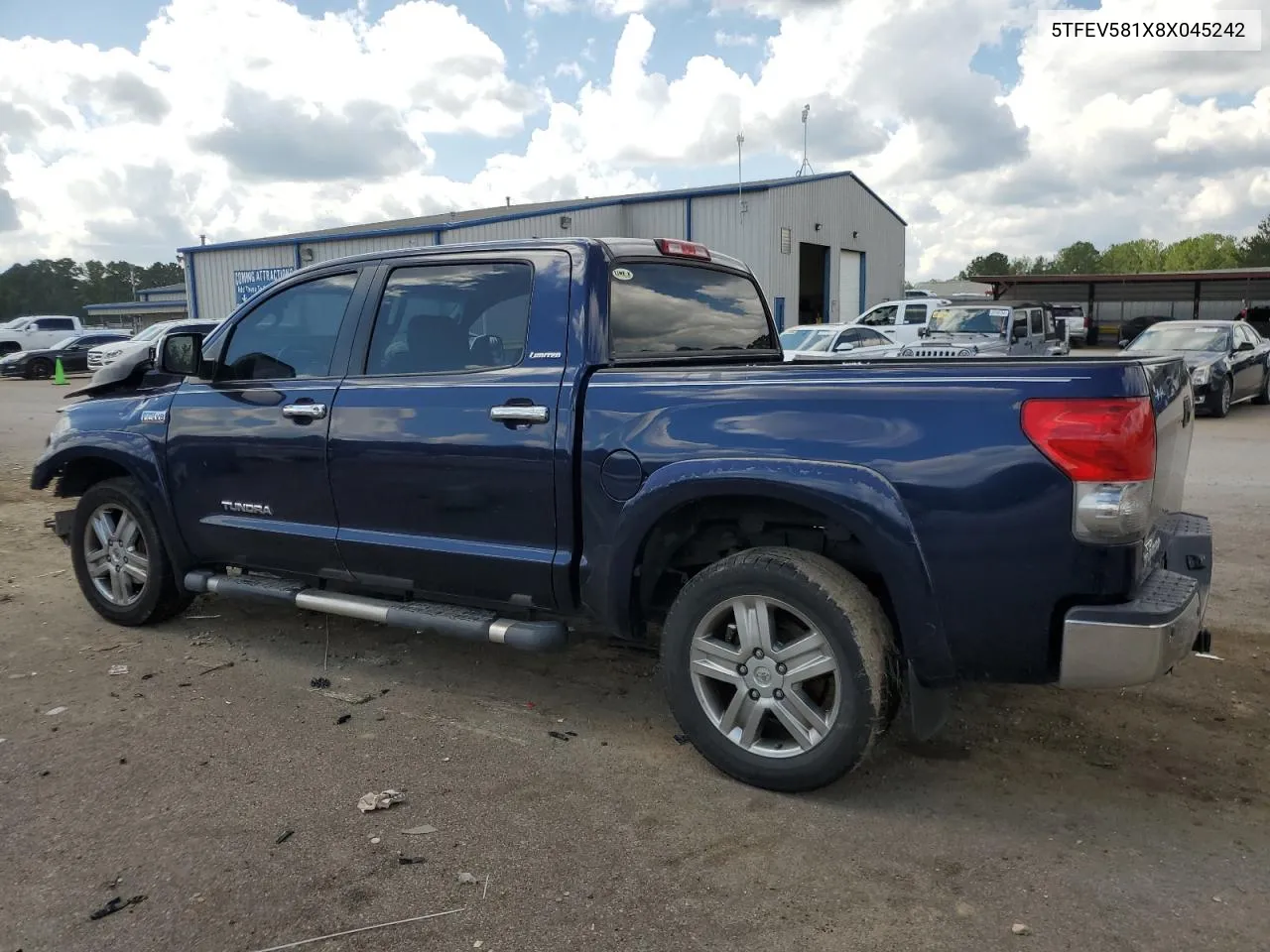 2008 Toyota Tundra Crewmax Limited VIN: 5TFEV581X8X045242 Lot: 71800974