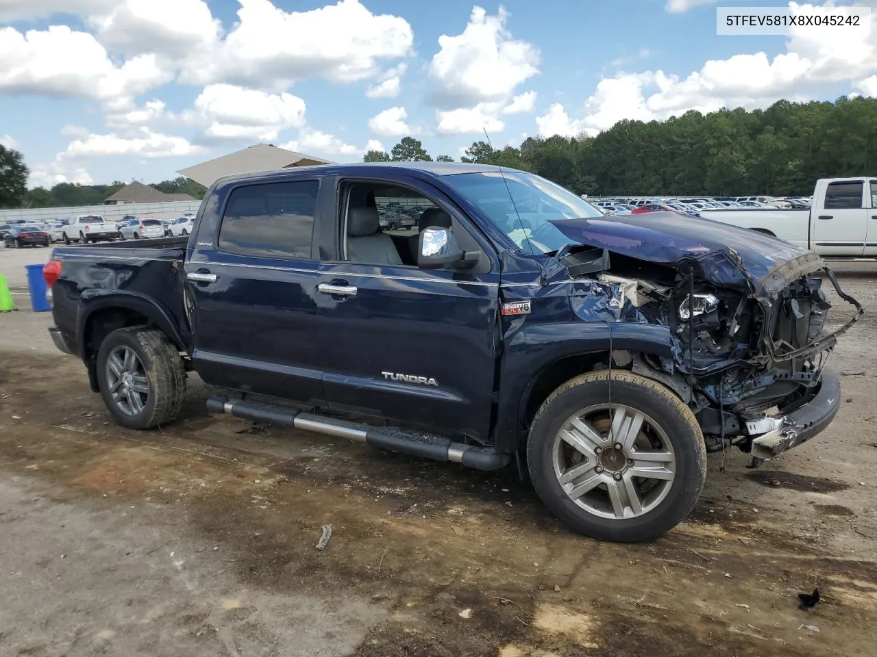 2008 Toyota Tundra Crewmax Limited VIN: 5TFEV581X8X045242 Lot: 71800974