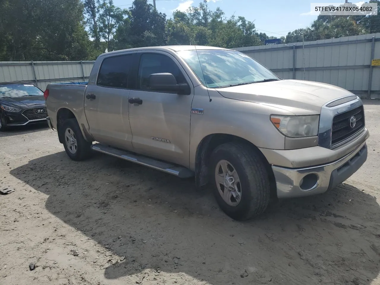 2008 Toyota Tundra Crewmax VIN: 5TFEV54178X054082 Lot: 71948724