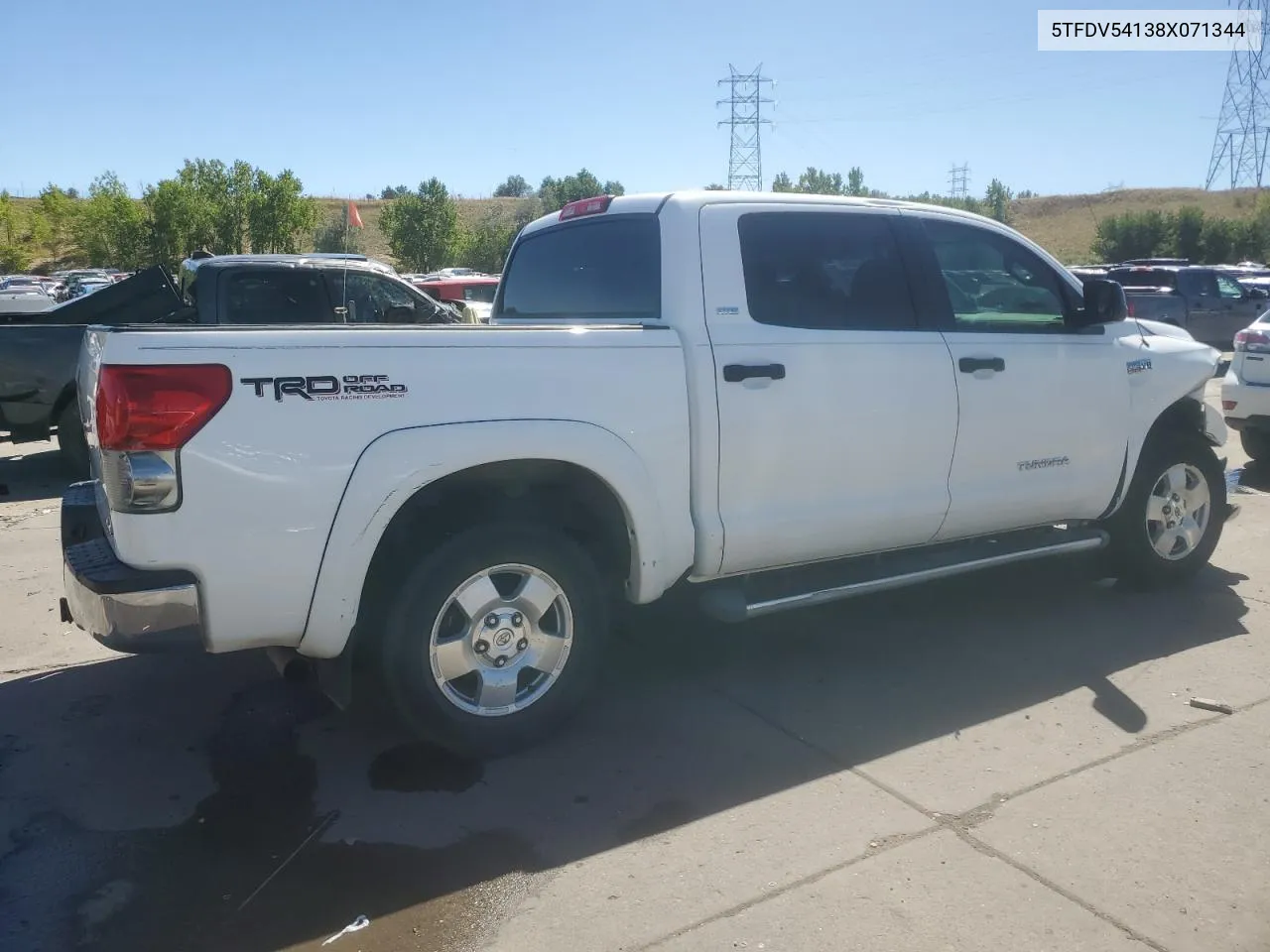 5TFDV54138X071344 2008 Toyota Tundra Crewmax