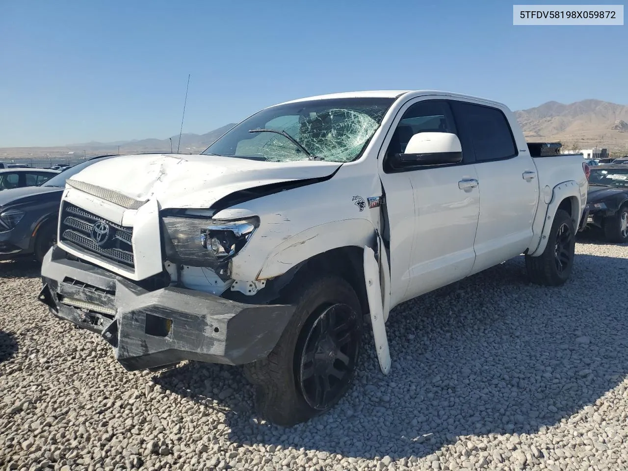 2008 Toyota Tundra Crewmax Limited VIN: 5TFDV58198X059872 Lot: 72093714