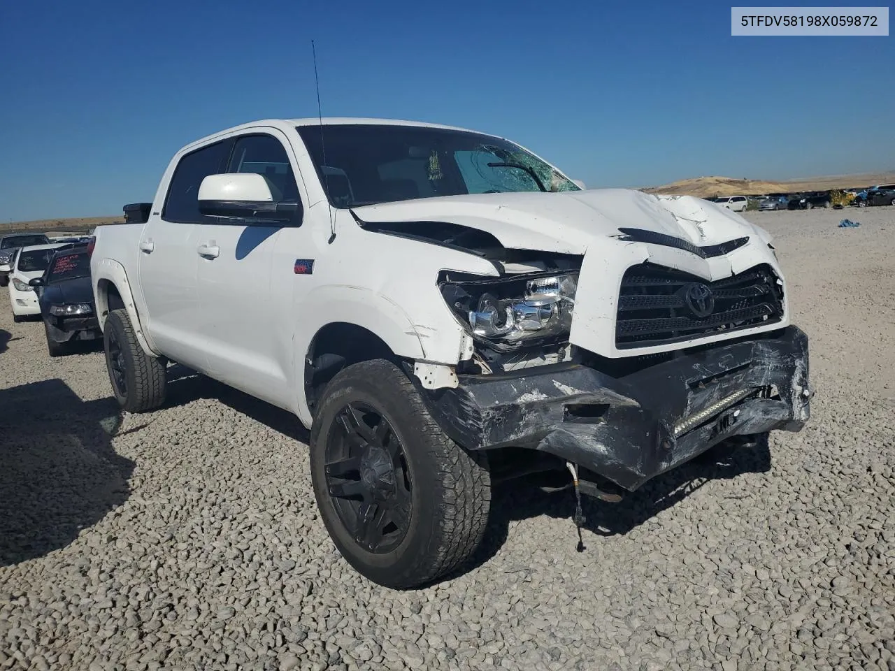 2008 Toyota Tundra Crewmax Limited VIN: 5TFDV58198X059872 Lot: 72093714