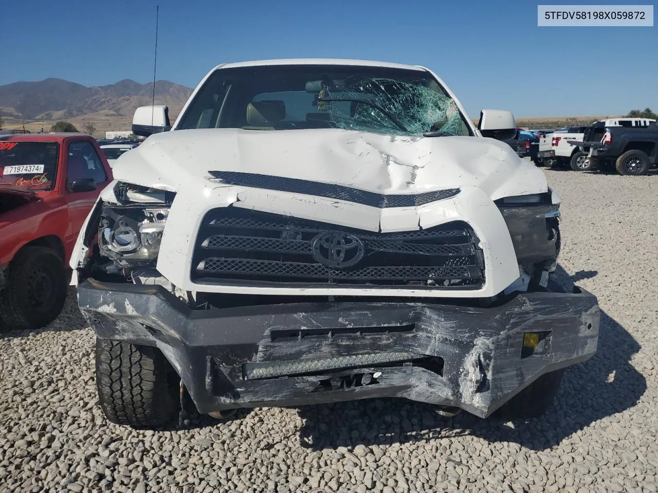 2008 Toyota Tundra Crewmax Limited VIN: 5TFDV58198X059872 Lot: 72093714