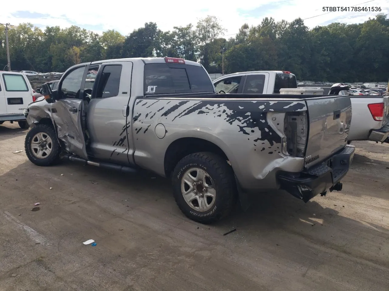 2008 Toyota Tundra Double Cab VIN: 5TBBT54178S461536 Lot: 72222864