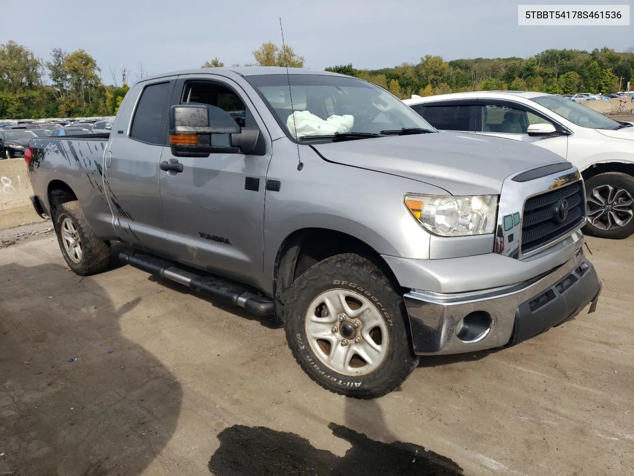 2008 Toyota Tundra Double Cab VIN: 5TBBT54178S461536 Lot: 72222864