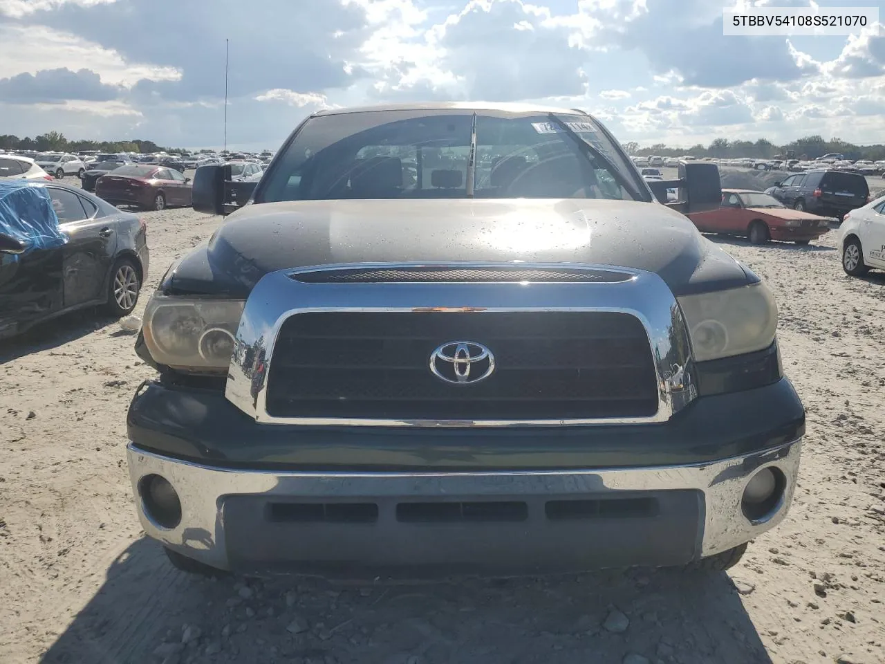 2008 Toyota Tundra Double Cab VIN: 5TBBV54108S521070 Lot: 72408114