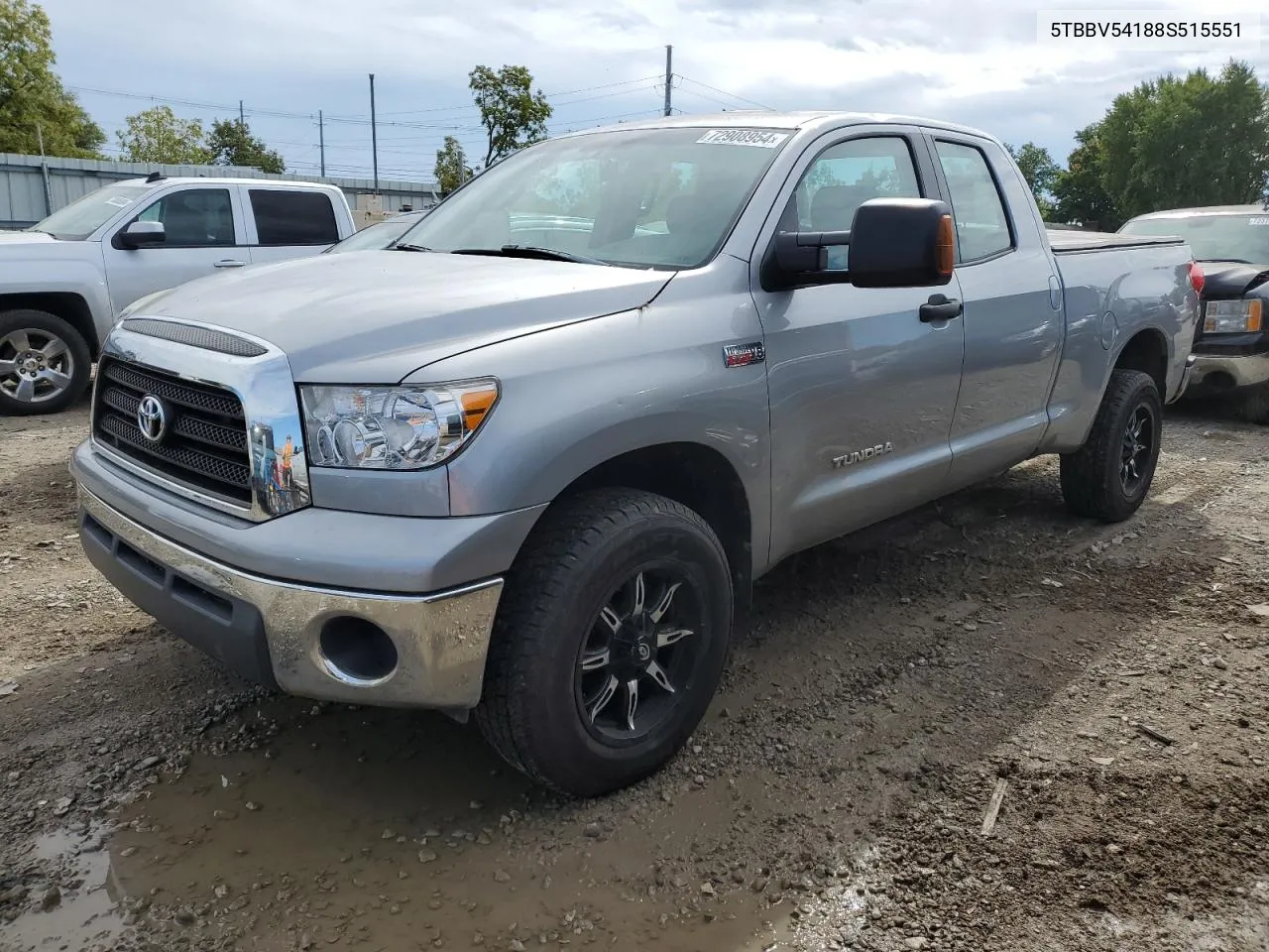 2008 Toyota Tundra Double Cab VIN: 5TBBV54188S515551 Lot: 72908954