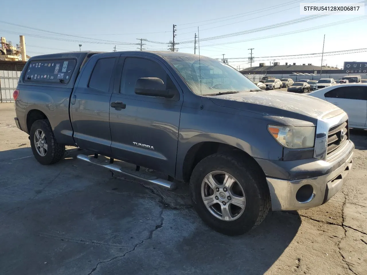 2008 Toyota Tundra Double Cab VIN: 5TFRU54128X006817 Lot: 73207434