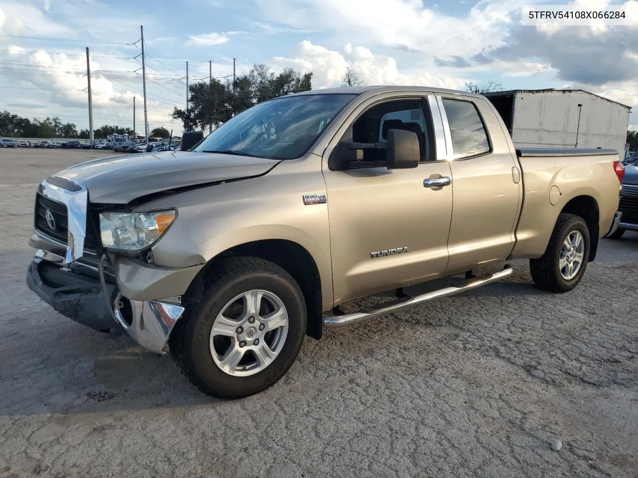 2008 Toyota Tundra Double Cab VIN: 5TFRV54108X066284 Lot: 73390794