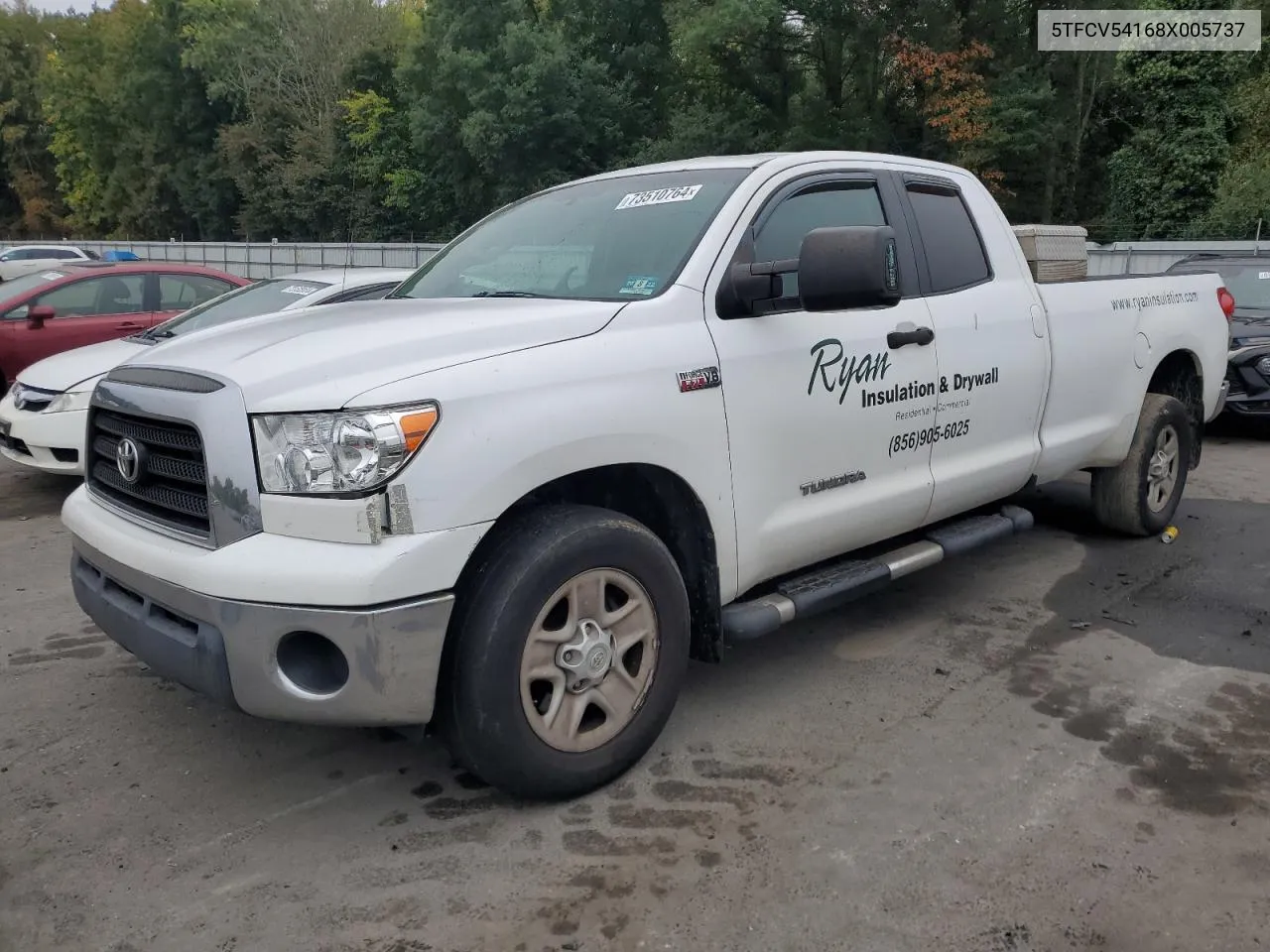 2008 Toyota Tundra Double Cab VIN: 5TFCV54168X005737 Lot: 73510764