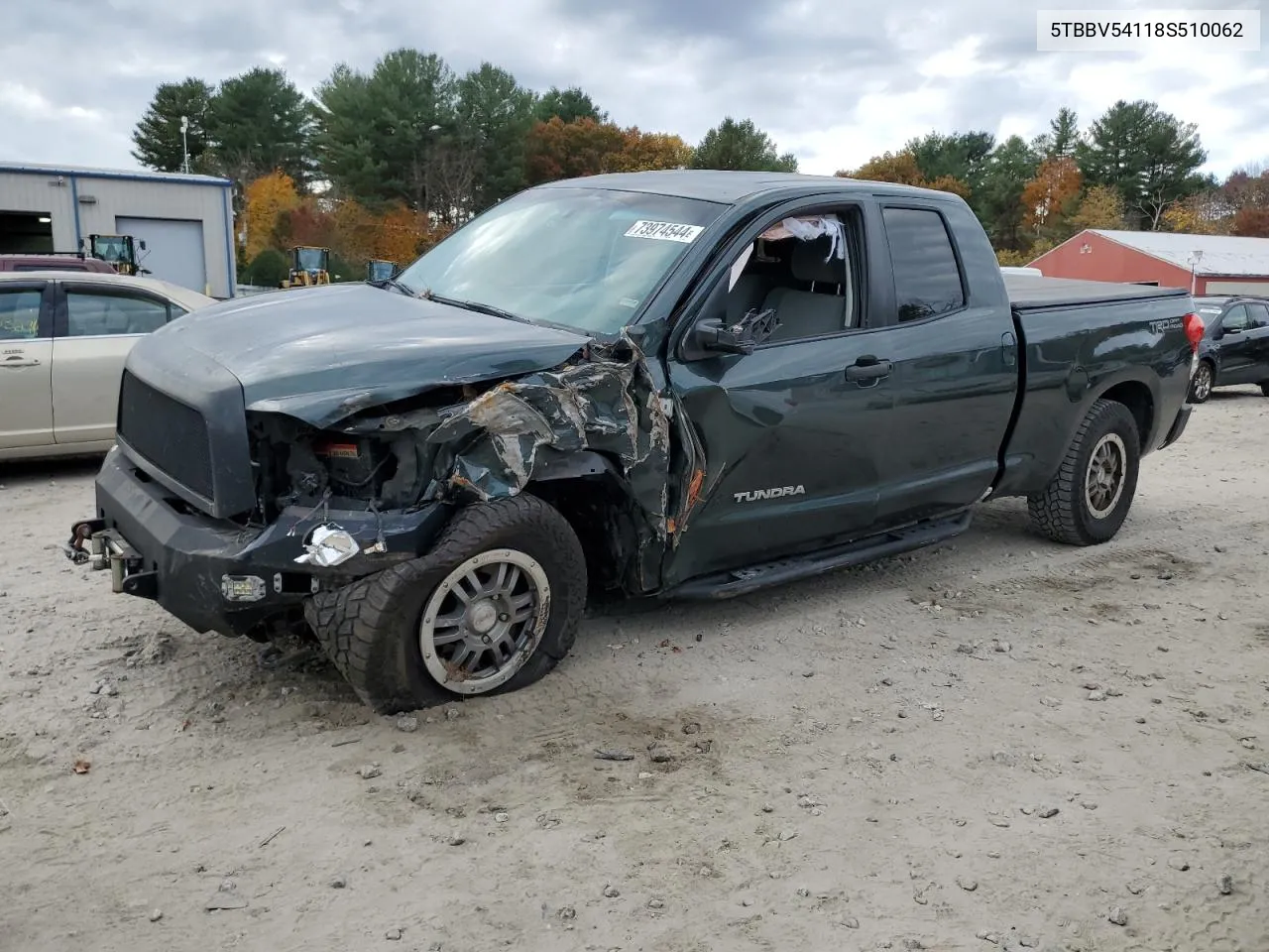 2008 Toyota Tundra Double Cab VIN: 5TBBV54118S510062 Lot: 73974544