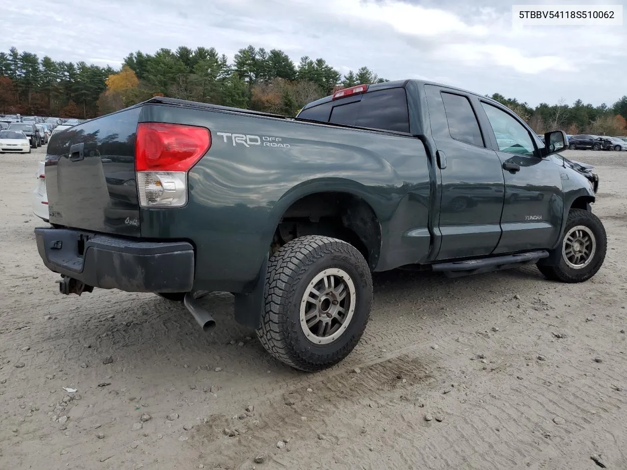 2008 Toyota Tundra Double Cab VIN: 5TBBV54118S510062 Lot: 73974544