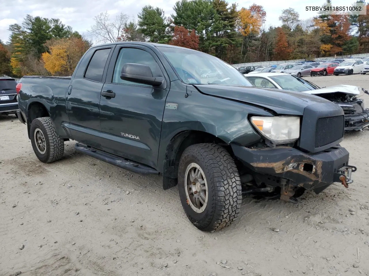 2008 Toyota Tundra Double Cab VIN: 5TBBV54118S510062 Lot: 73974544