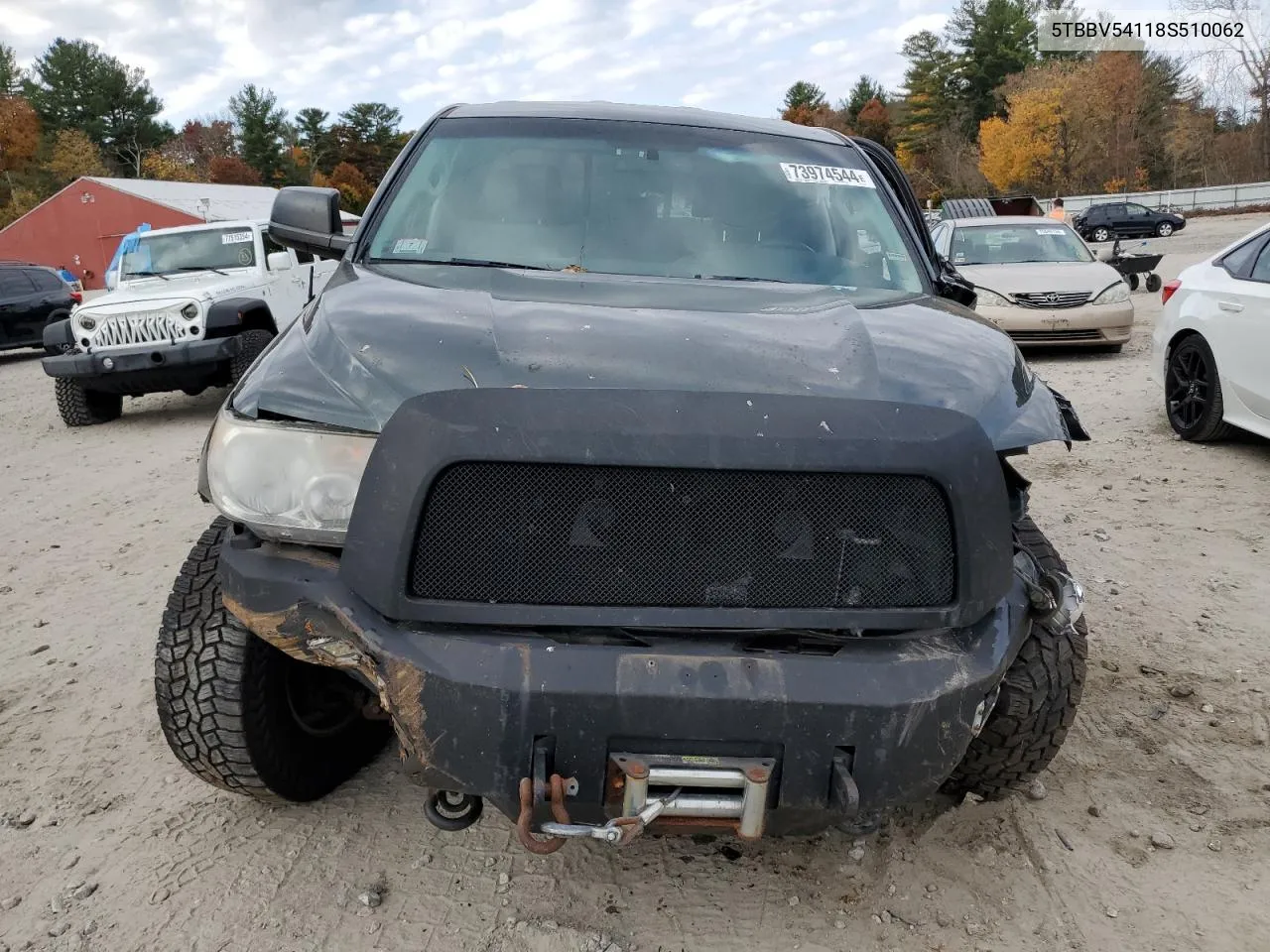 2008 Toyota Tundra Double Cab VIN: 5TBBV54118S510062 Lot: 73974544