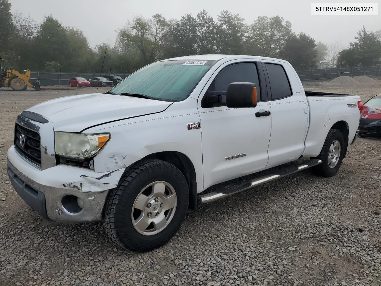 2008 Toyota Tundra Double Cab VIN: 5TFRV54148X051271 Lot: 73982704