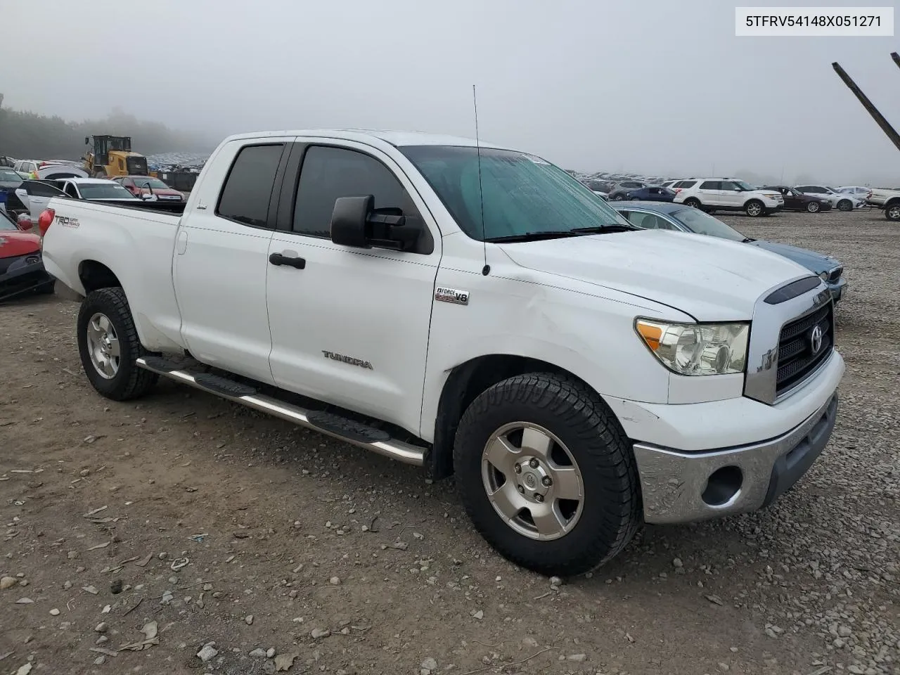 2008 Toyota Tundra Double Cab VIN: 5TFRV54148X051271 Lot: 73982704