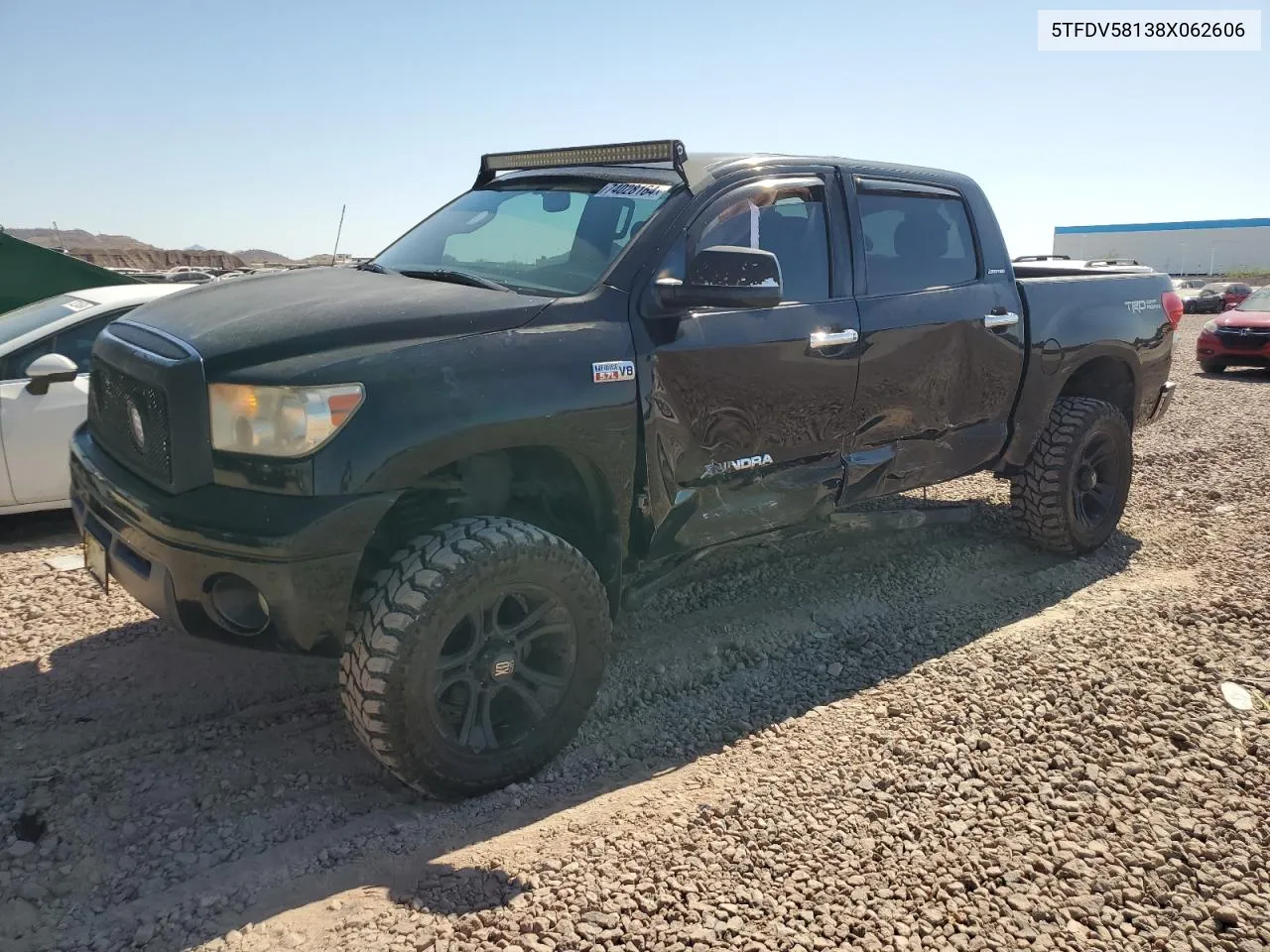 2008 Toyota Tundra Crewmax Limited VIN: 5TFDV58138X062606 Lot: 74028164