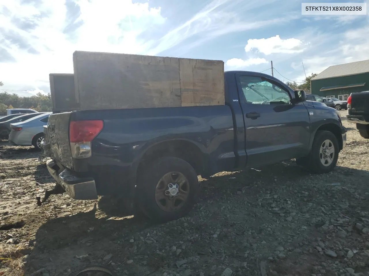 2008 Toyota Tundra VIN: 5TFKT521X8X002358 Lot: 74095464