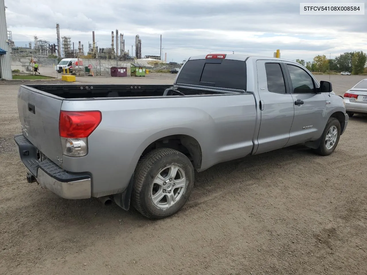 2008 Toyota Tundra Double Cab VIN: 5TFCV54108X008584 Lot: 74210194