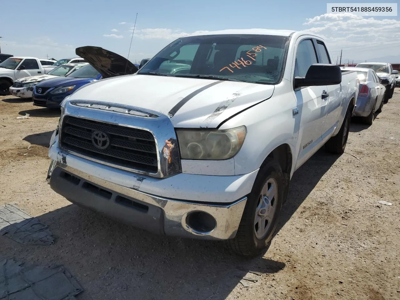 2008 Toyota Tundra Double Cab VIN: 5TBRT54188S459356 Lot: 74461584