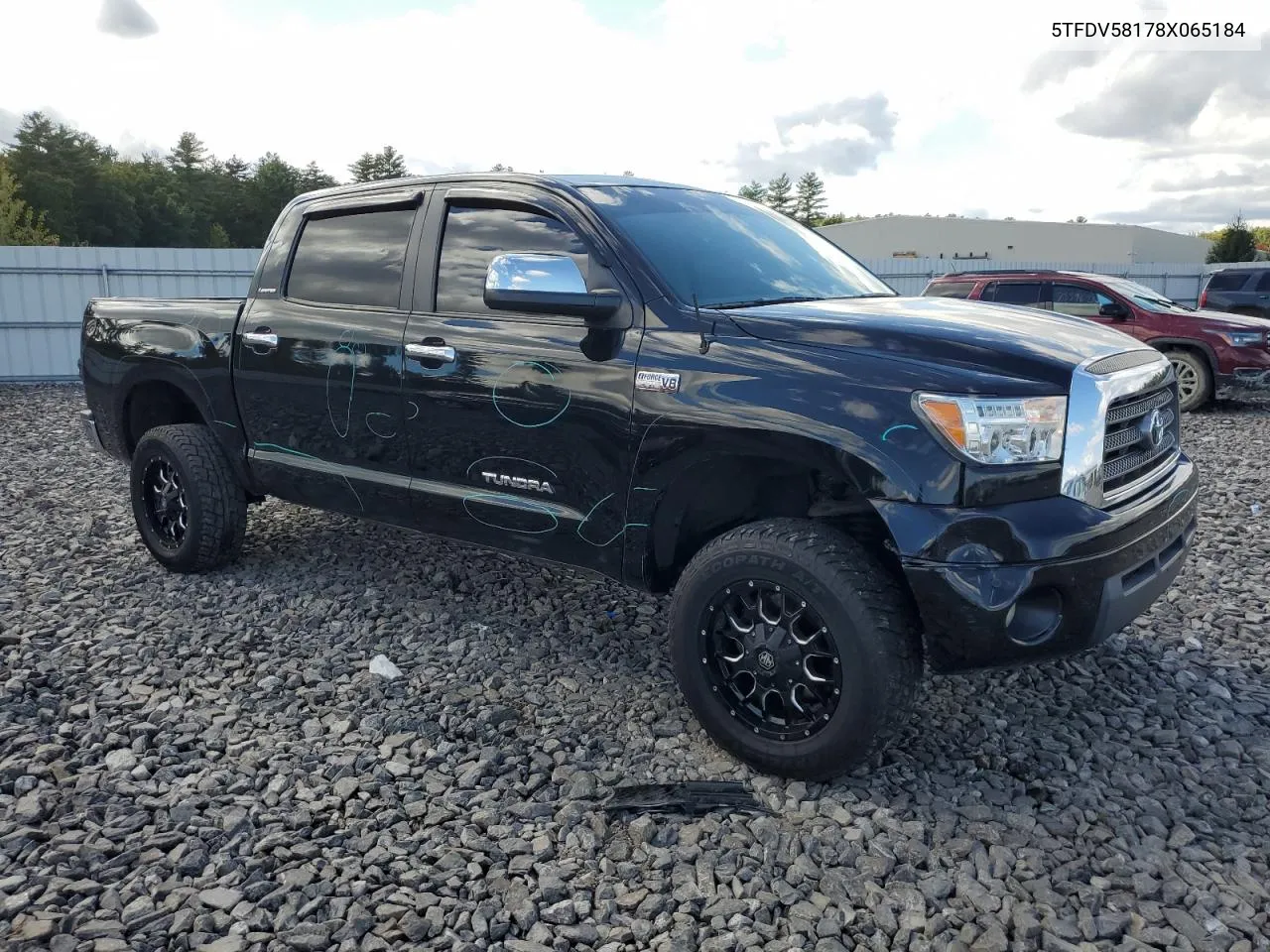 2008 Toyota Tundra Crewmax Limited VIN: 5TFDV58178X065184 Lot: 74584004