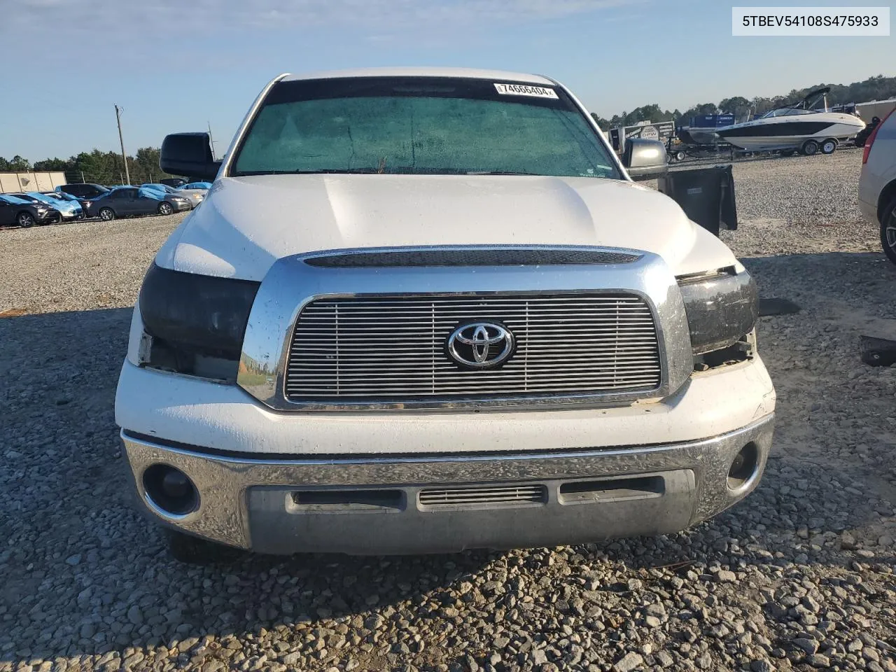 2008 Toyota Tundra Crewmax VIN: 5TBEV54108S475933 Lot: 74666404