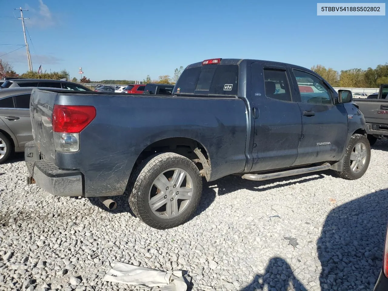 5TBBV54188S502802 2008 Toyota Tundra Double Cab