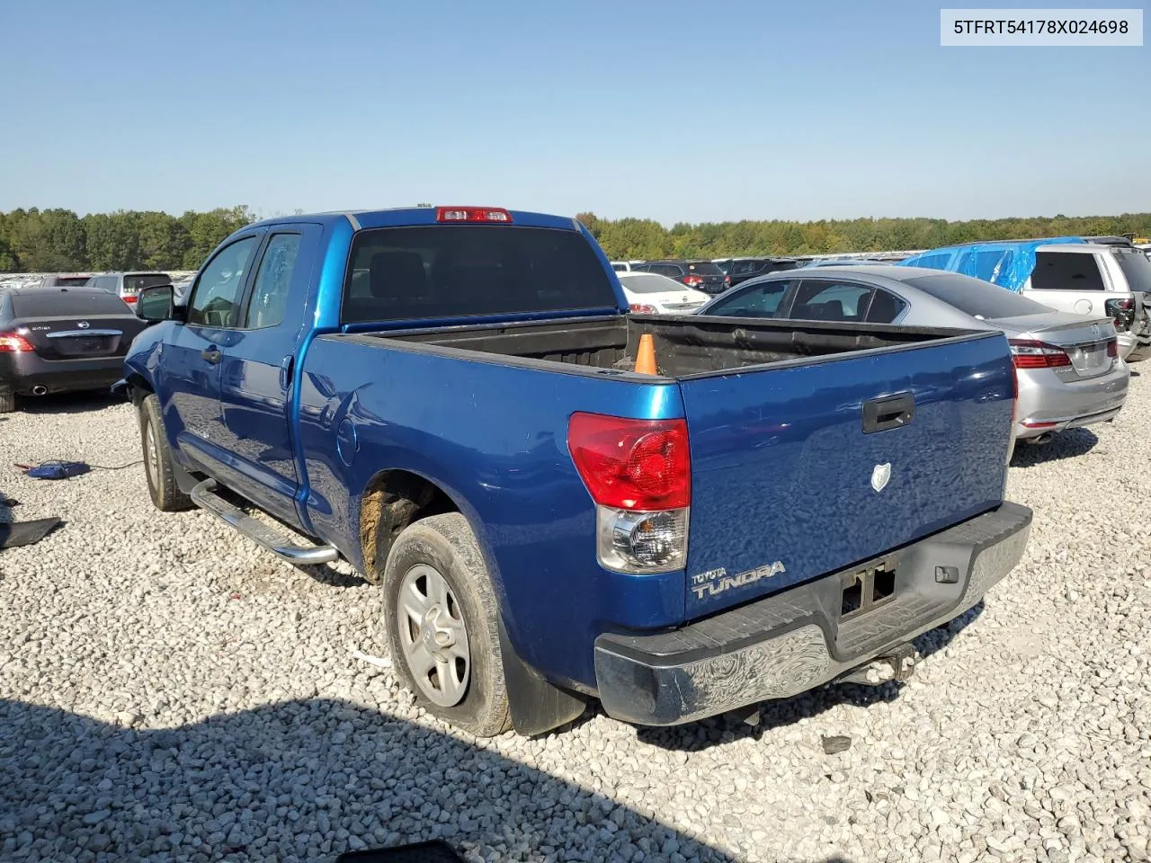 2008 Toyota Tundra Double Cab VIN: 5TFRT54178X024698 Lot: 74734244