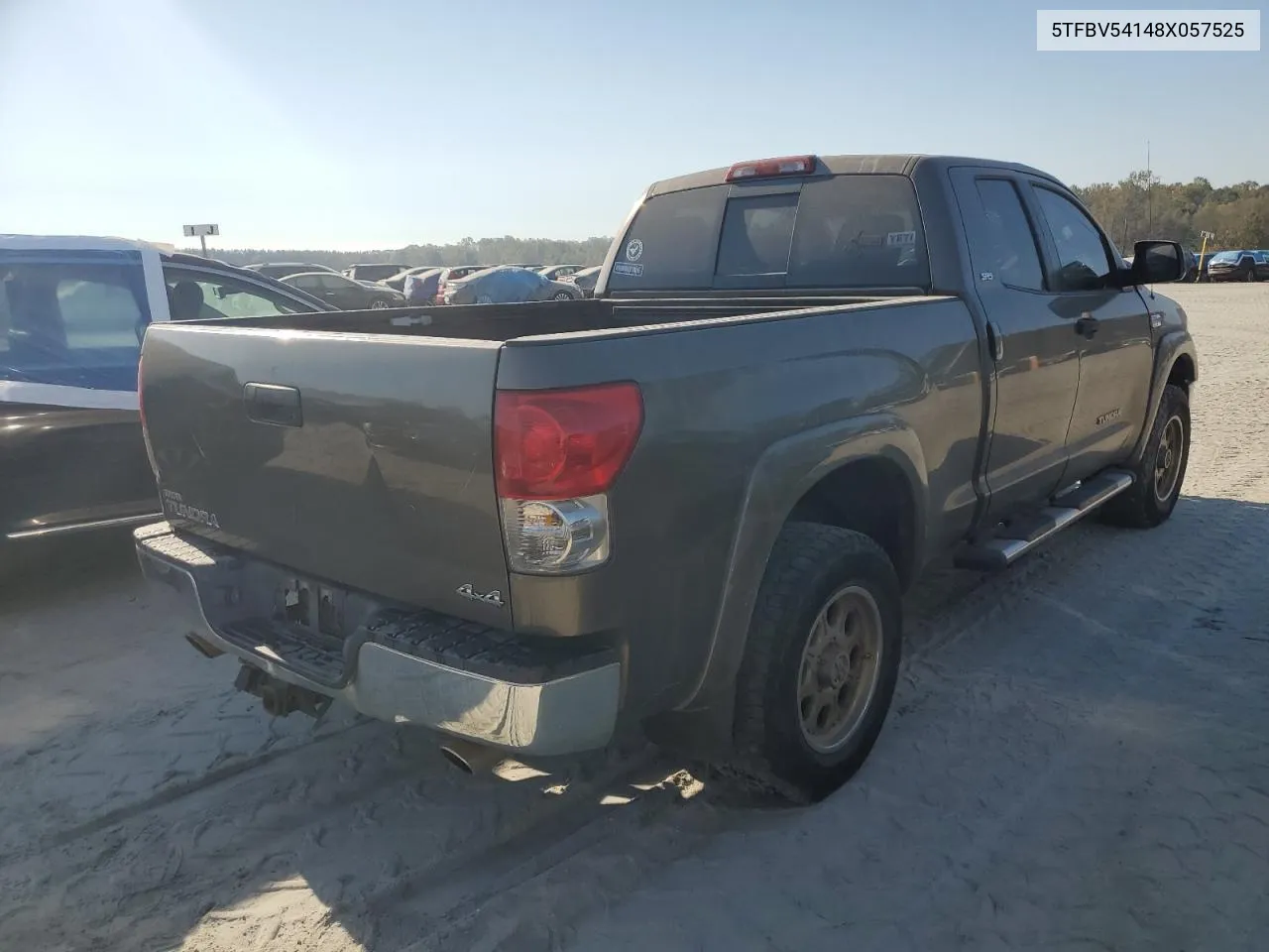 2008 Toyota Tundra Double Cab VIN: 5TFBV54148X057525 Lot: 74776754