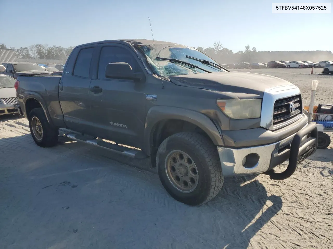 2008 Toyota Tundra Double Cab VIN: 5TFBV54148X057525 Lot: 74776754