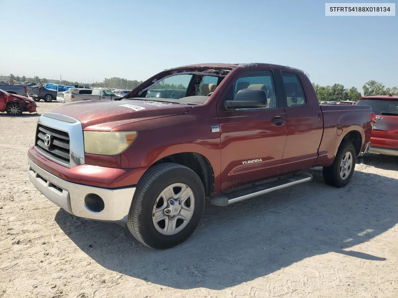 2008 Toyota Tundra Double Cab VIN: 5TFRT54188X018134 Lot: 74792134