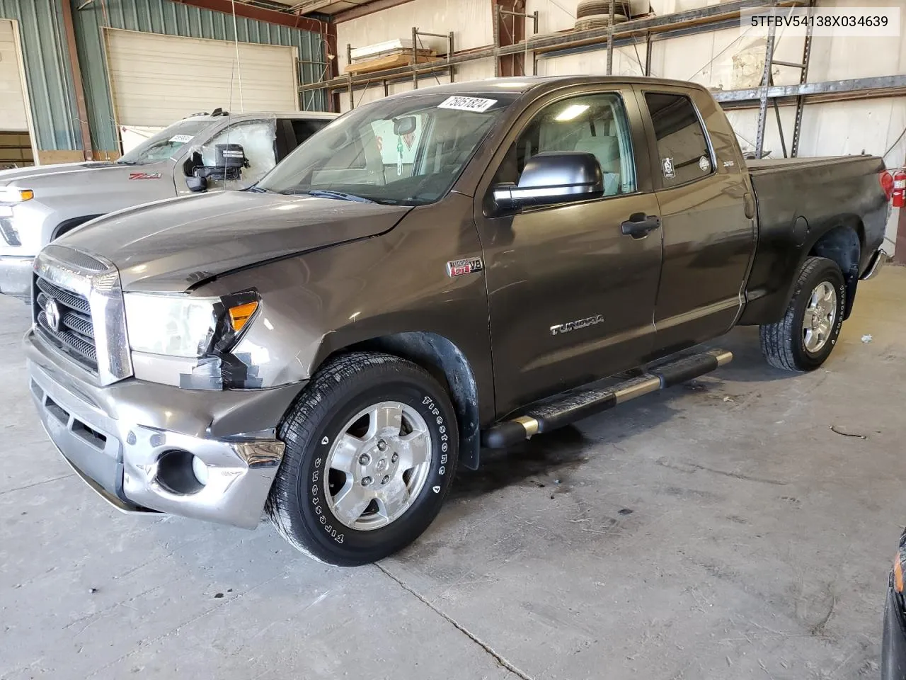 2008 Toyota Tundra Double Cab VIN: 5TFBV54138X034639 Lot: 75051824