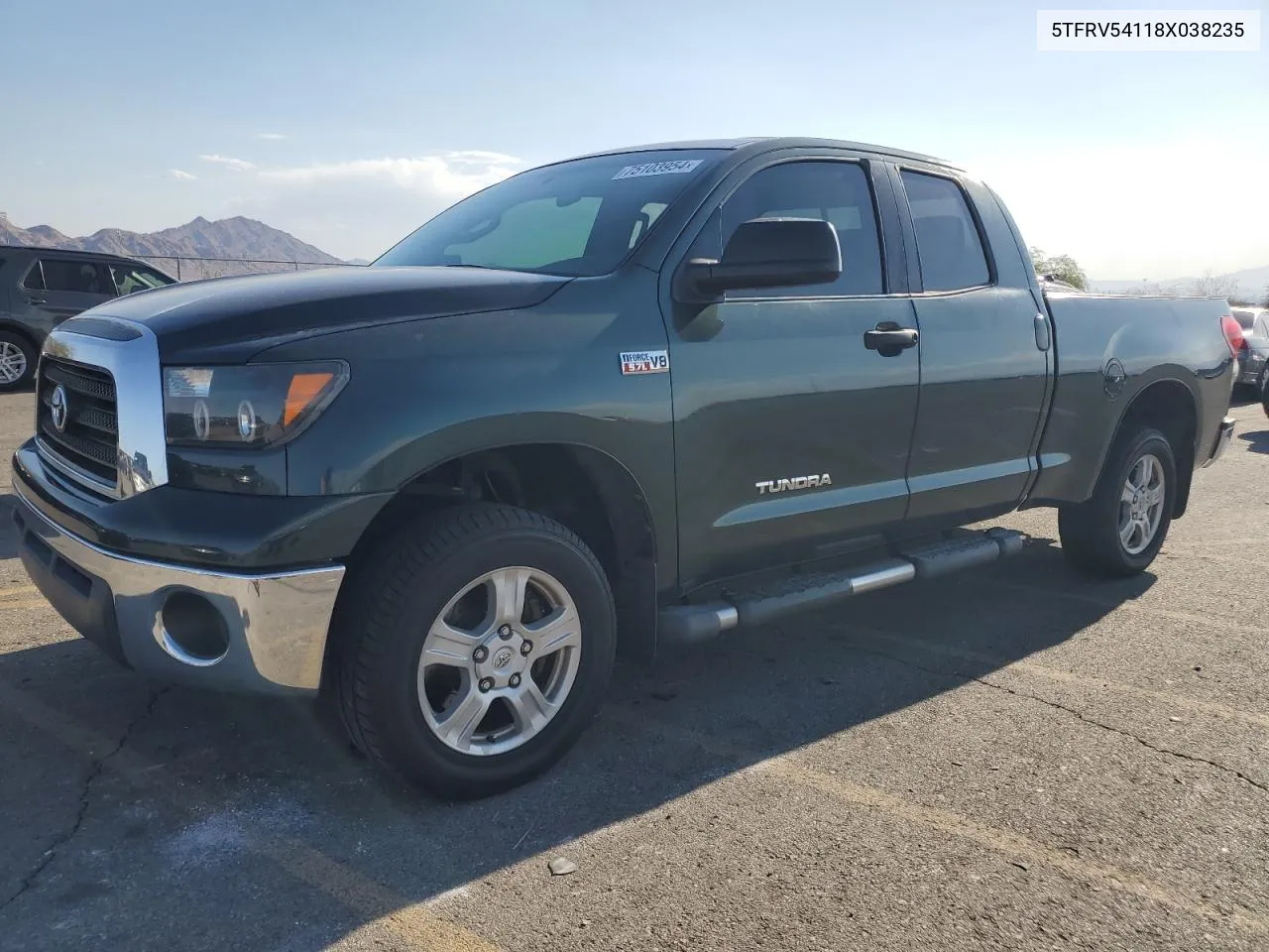 2008 Toyota Tundra Double Cab VIN: 5TFRV54118X038235 Lot: 75103954