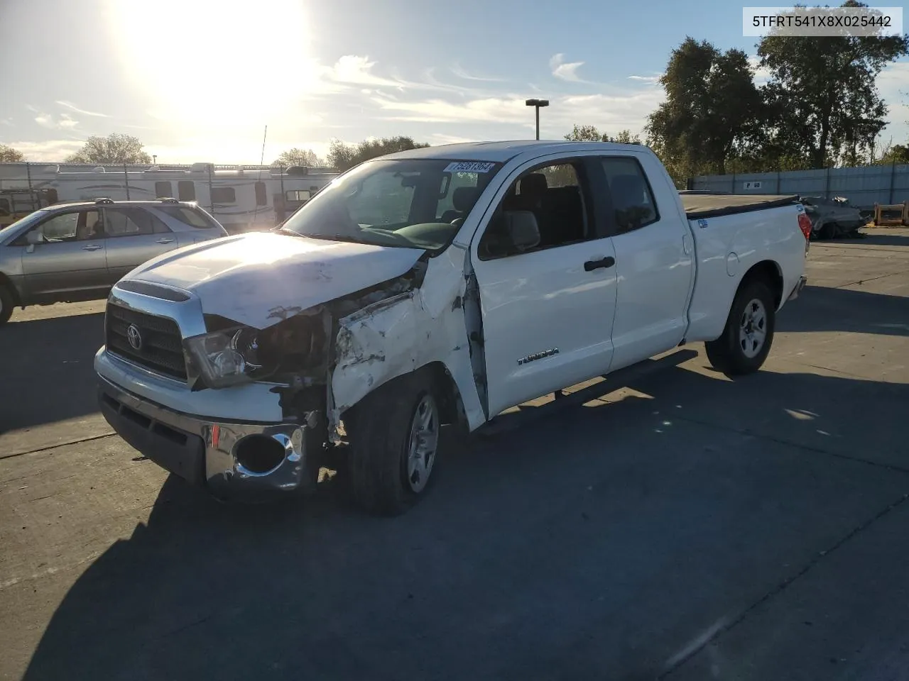 5TFRT541X8X025442 2008 Toyota Tundra Double Cab