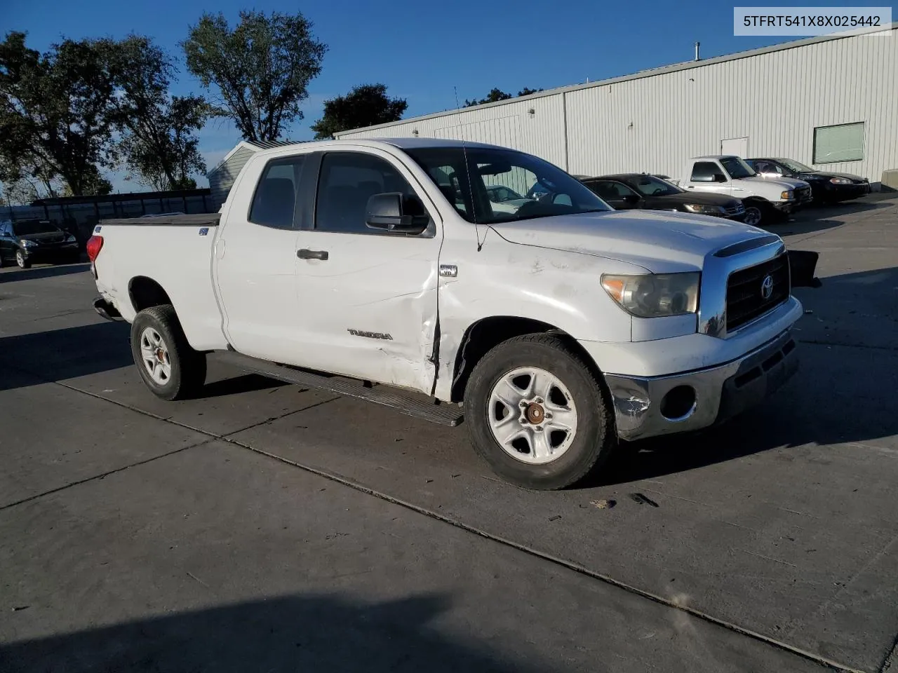 5TFRT541X8X025442 2008 Toyota Tundra Double Cab