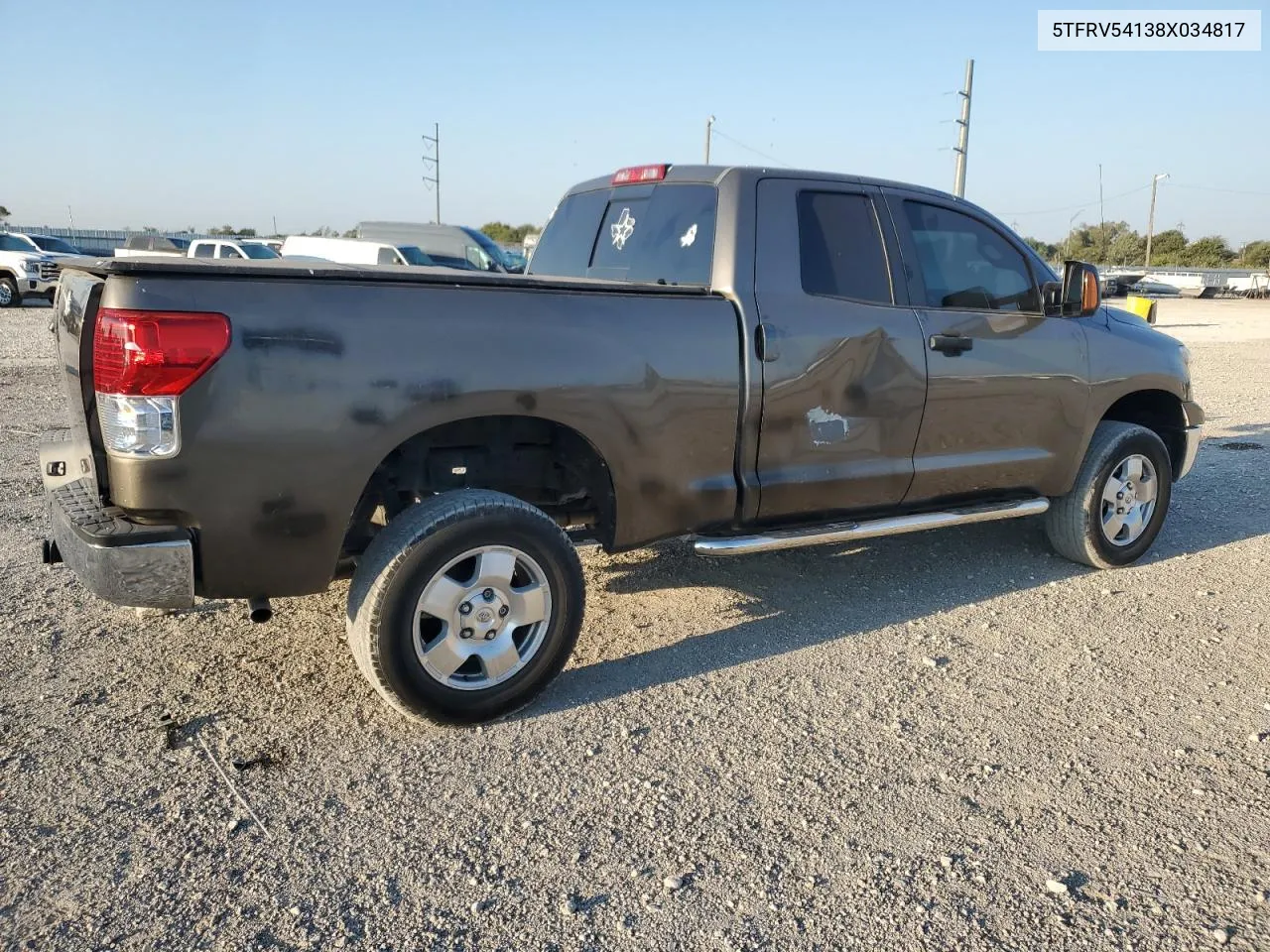 5TFRV54138X034817 2008 Toyota Tundra Double Cab