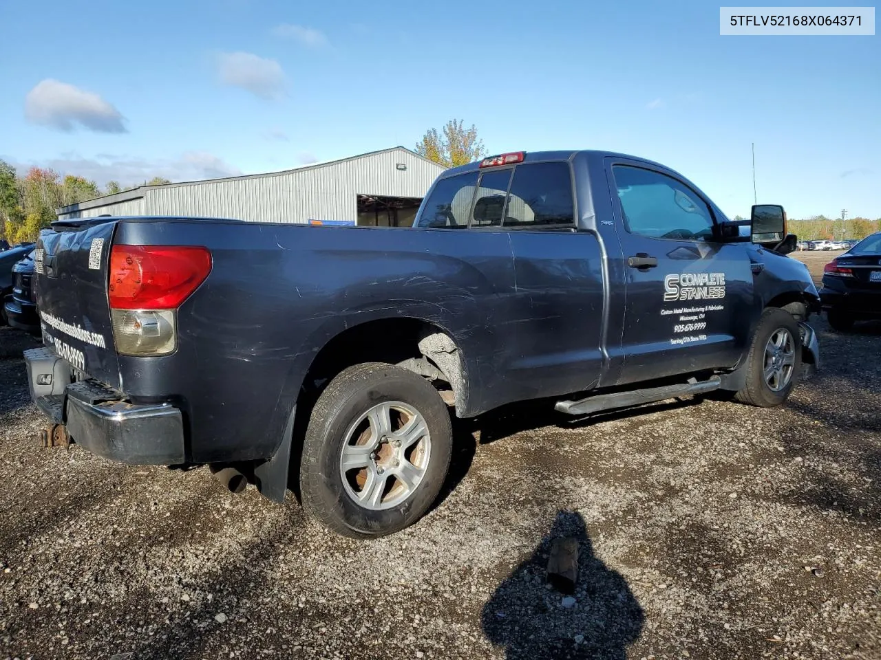 2008 Toyota Tundra VIN: 5TFLV52168X064371 Lot: 75322774