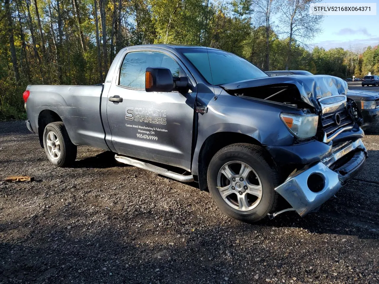 2008 Toyota Tundra VIN: 5TFLV52168X064371 Lot: 75322774