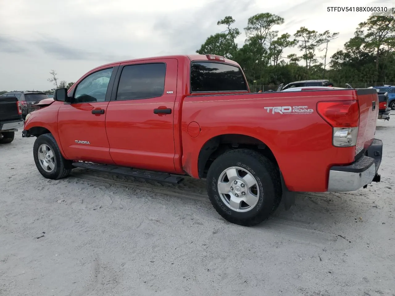 2008 Toyota Tundra Crewmax VIN: 5TFDV54188X060310 Lot: 75407974