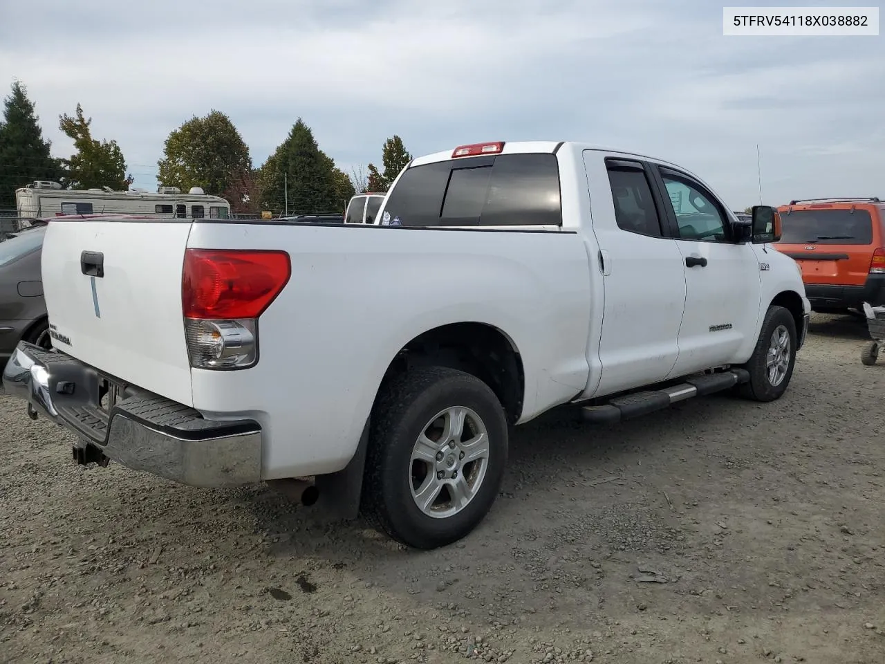 2008 Toyota Tundra Double Cab VIN: 5TFRV54118X038882 Lot: 75482674