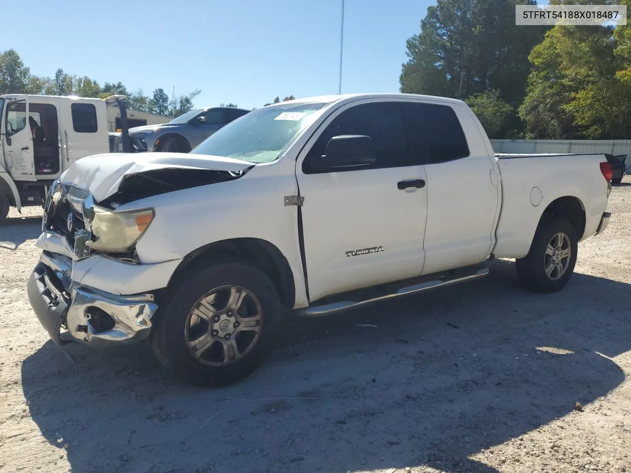 2008 Toyota Tundra Double Cab VIN: 5TFRT54188X018487 Lot: 75629464