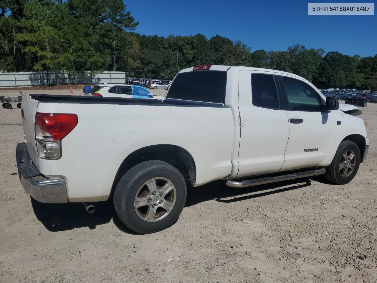 2008 Toyota Tundra Double Cab VIN: 5TFRT54188X018487 Lot: 75629464