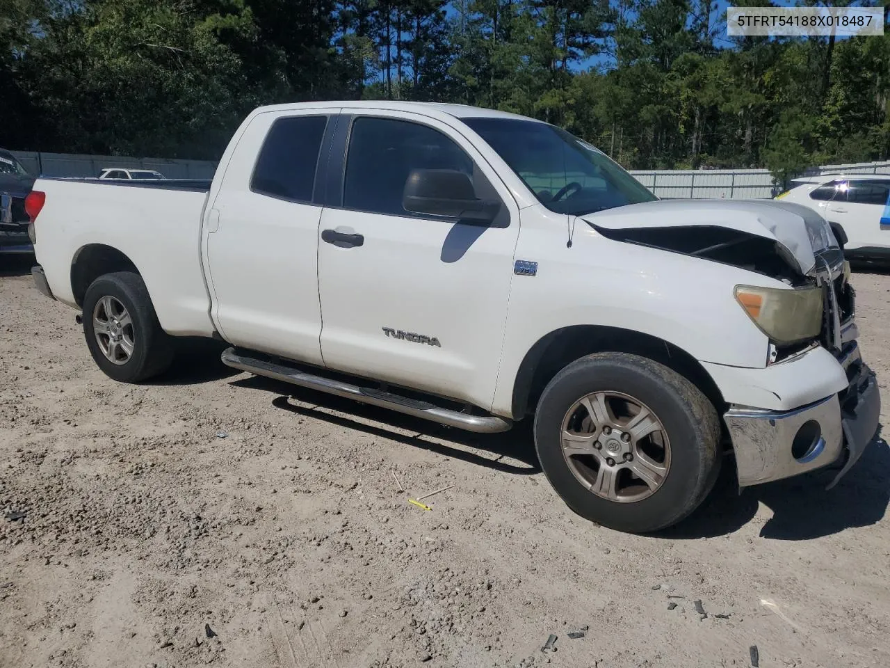 2008 Toyota Tundra Double Cab VIN: 5TFRT54188X018487 Lot: 75629464