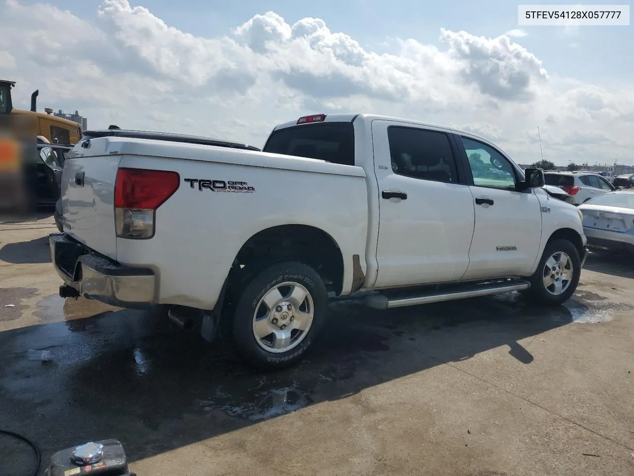 2008 Toyota Tundra Crewmax VIN: 5TFEV54128X057777 Lot: 75642834