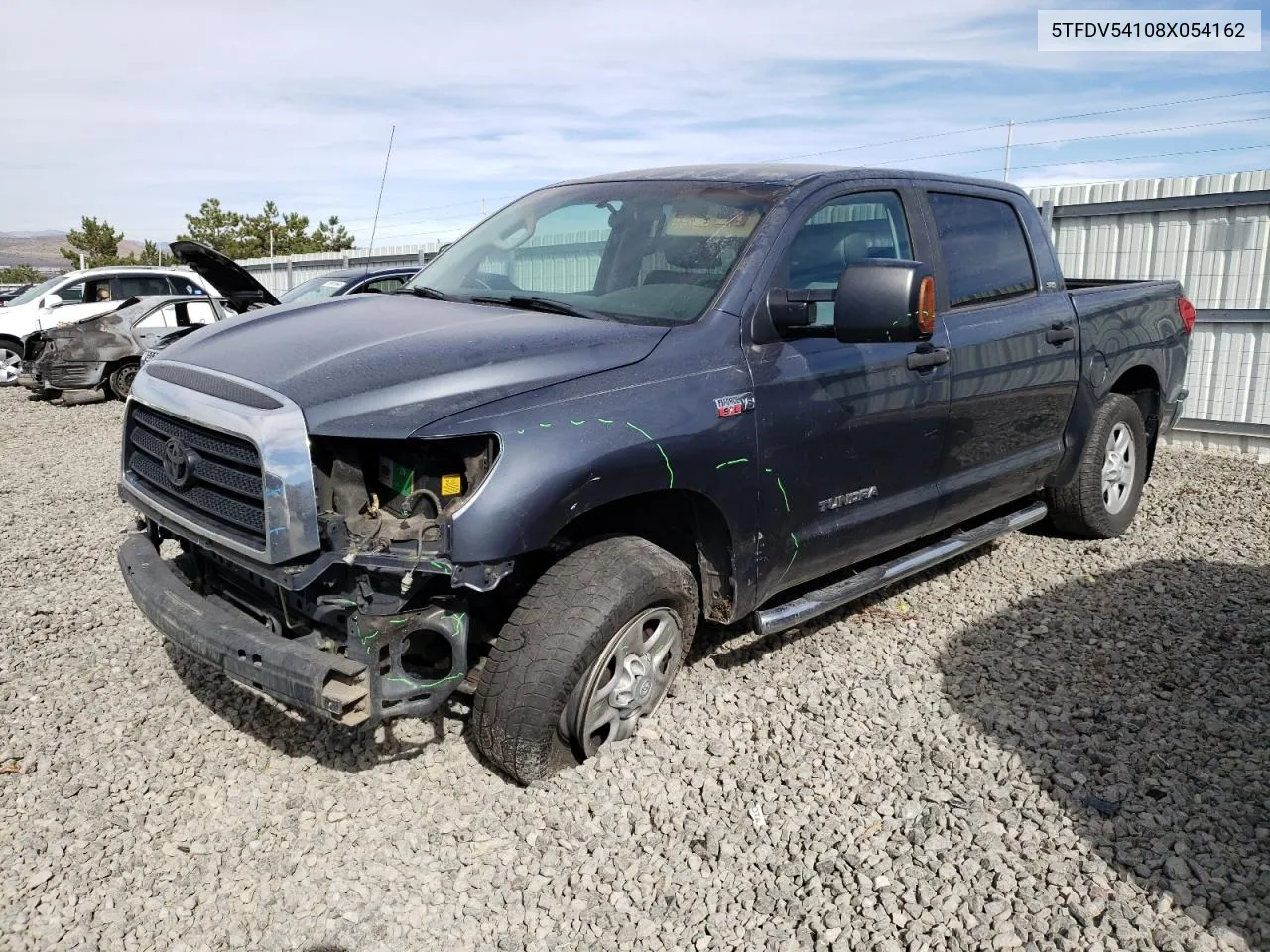 2008 Toyota Tundra Crewmax VIN: 5TFDV54108X054162 Lot: 75763864